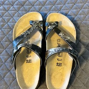 Papillio grey/black sandals size 39 (8.5) like new